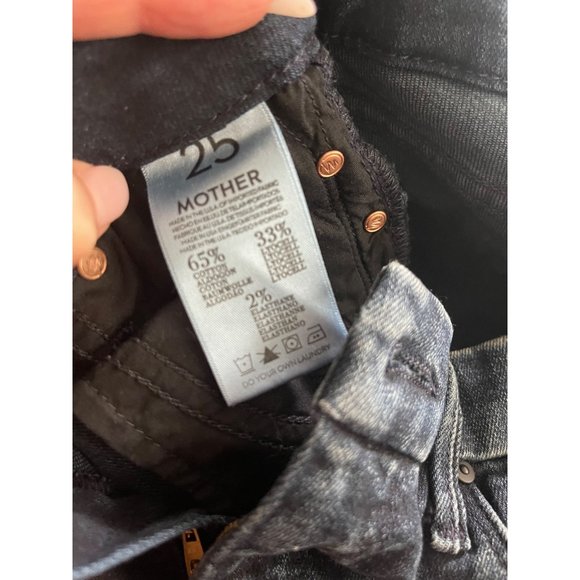 MOTHER The Looker Ankle Fray Jeans Sz 25R - Picture 4 of 10